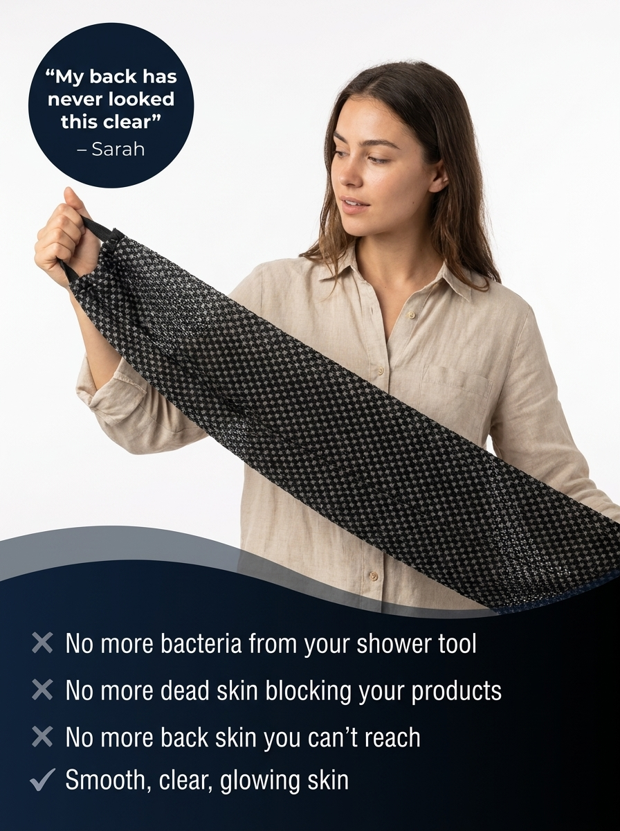 Nuorify Exfoliating Antibacterial Shower Towel