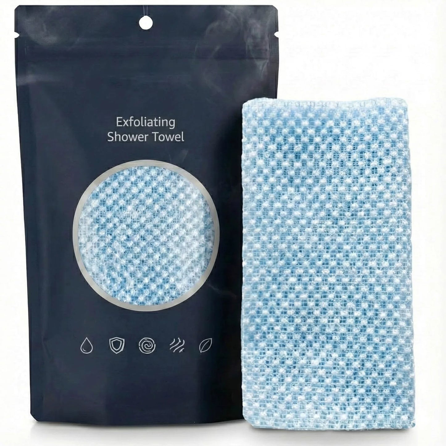 Nuorify Exfoliating Antibacterial Shower Towel